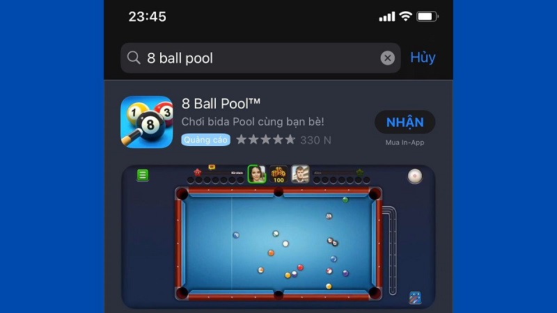 Hướng dẫn tải 8 Ball Pool trên hệ điều hành IOS