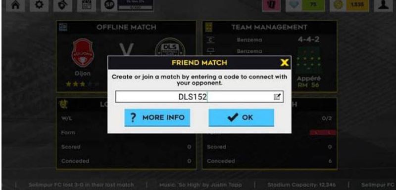 Chế độ chơi Friend Match Mode trong DLS 2023