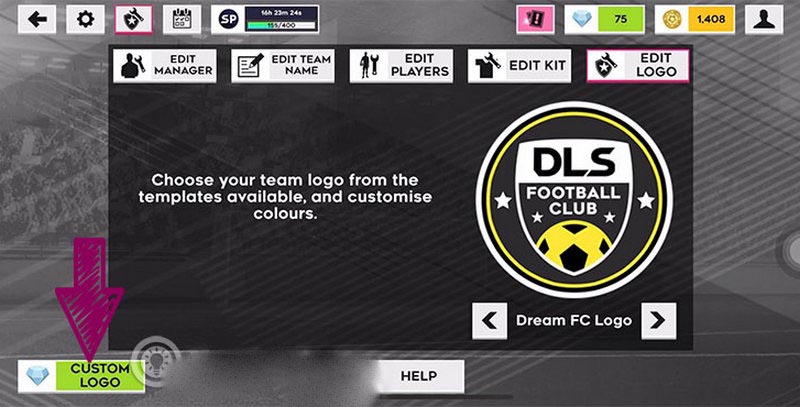 đổi logo dream league soccer 2023