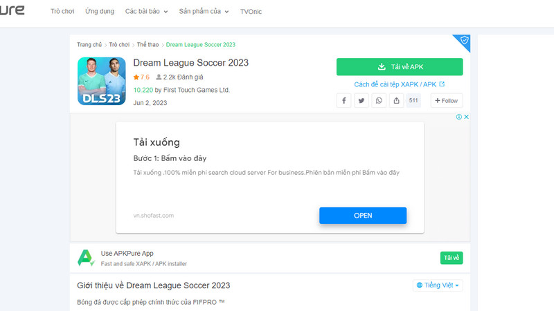 tải dream league soccer 2023 ios