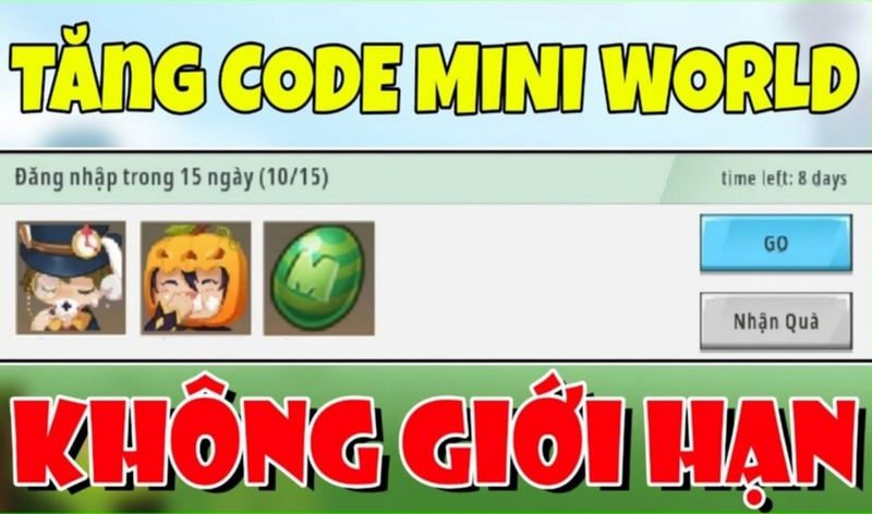 code mini world mới nhất