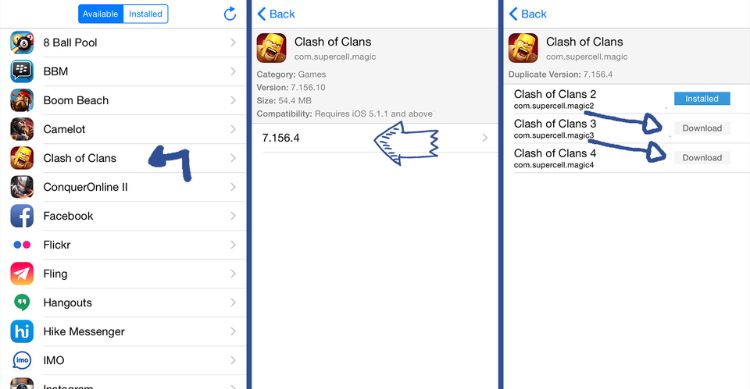 Hướng dẫn chi tiết cách chơi 2 acc Clash of Clans trên Iphone